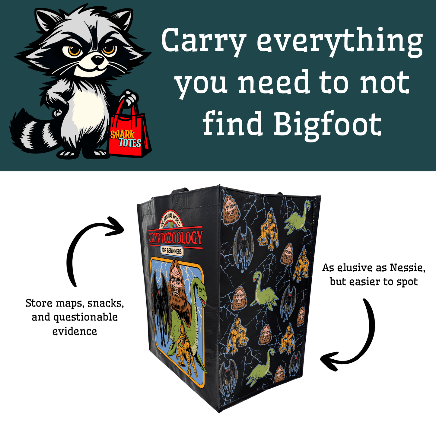 Cryptozoology for Beginners Grocery Tote