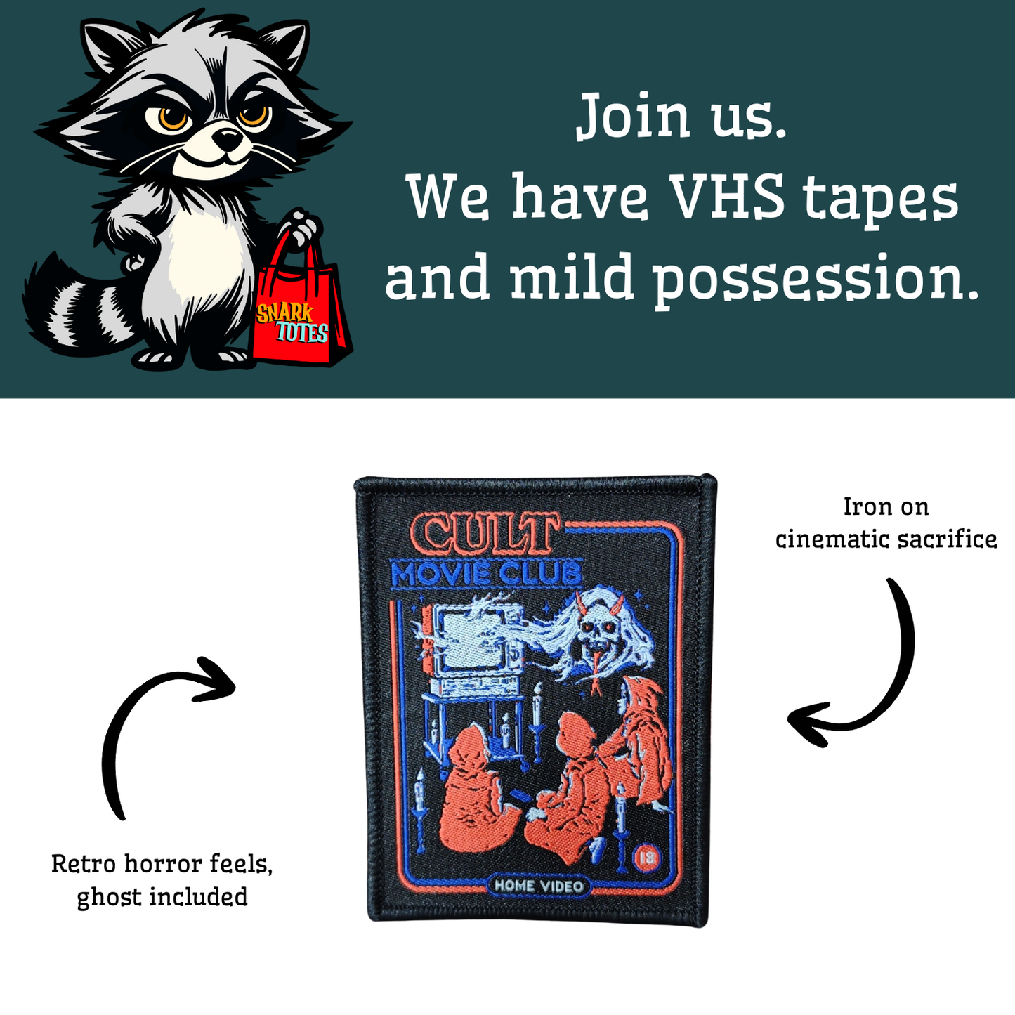 Cult Movie Club Iron-On Patch