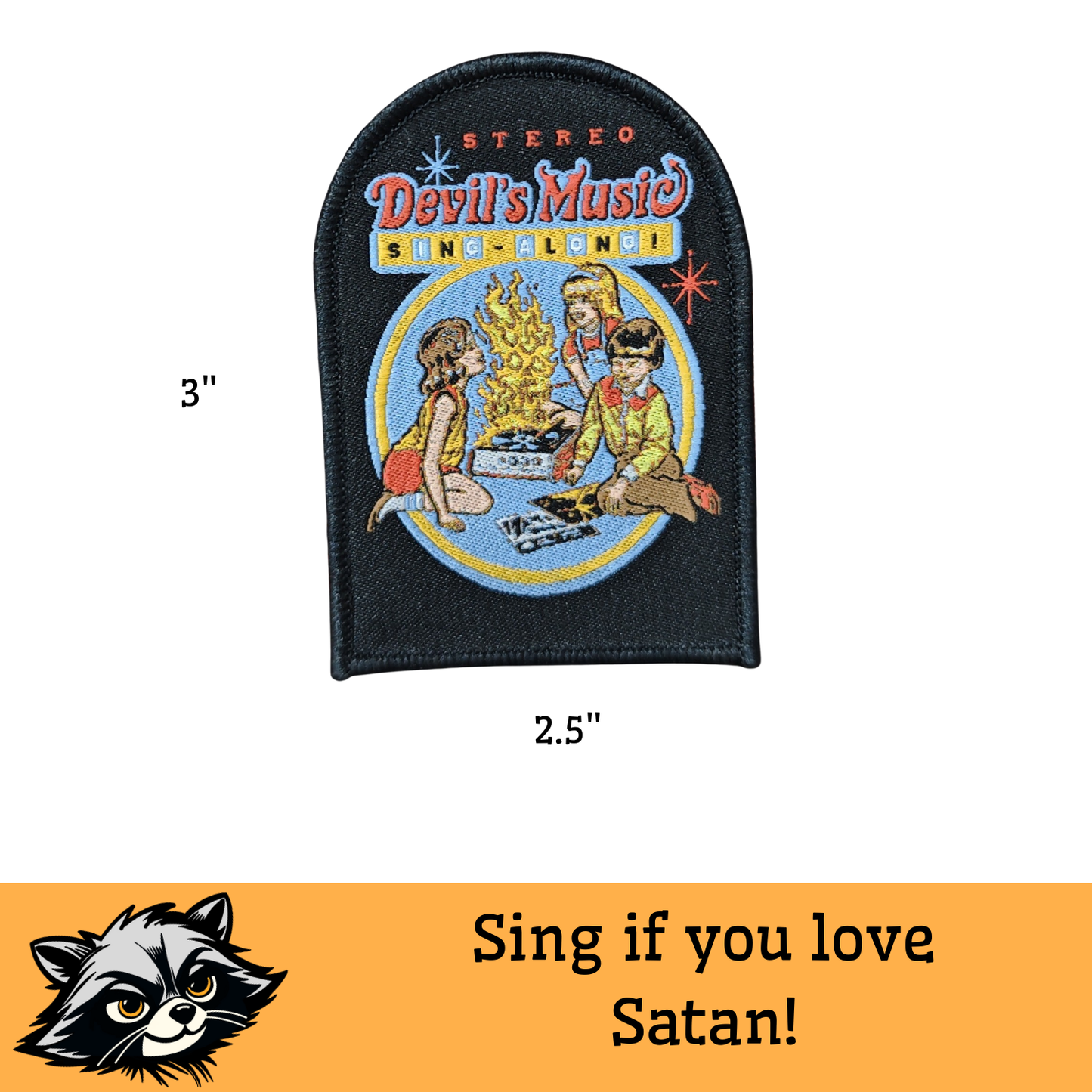 Devil's Music Sing-Along Iron-On Patch