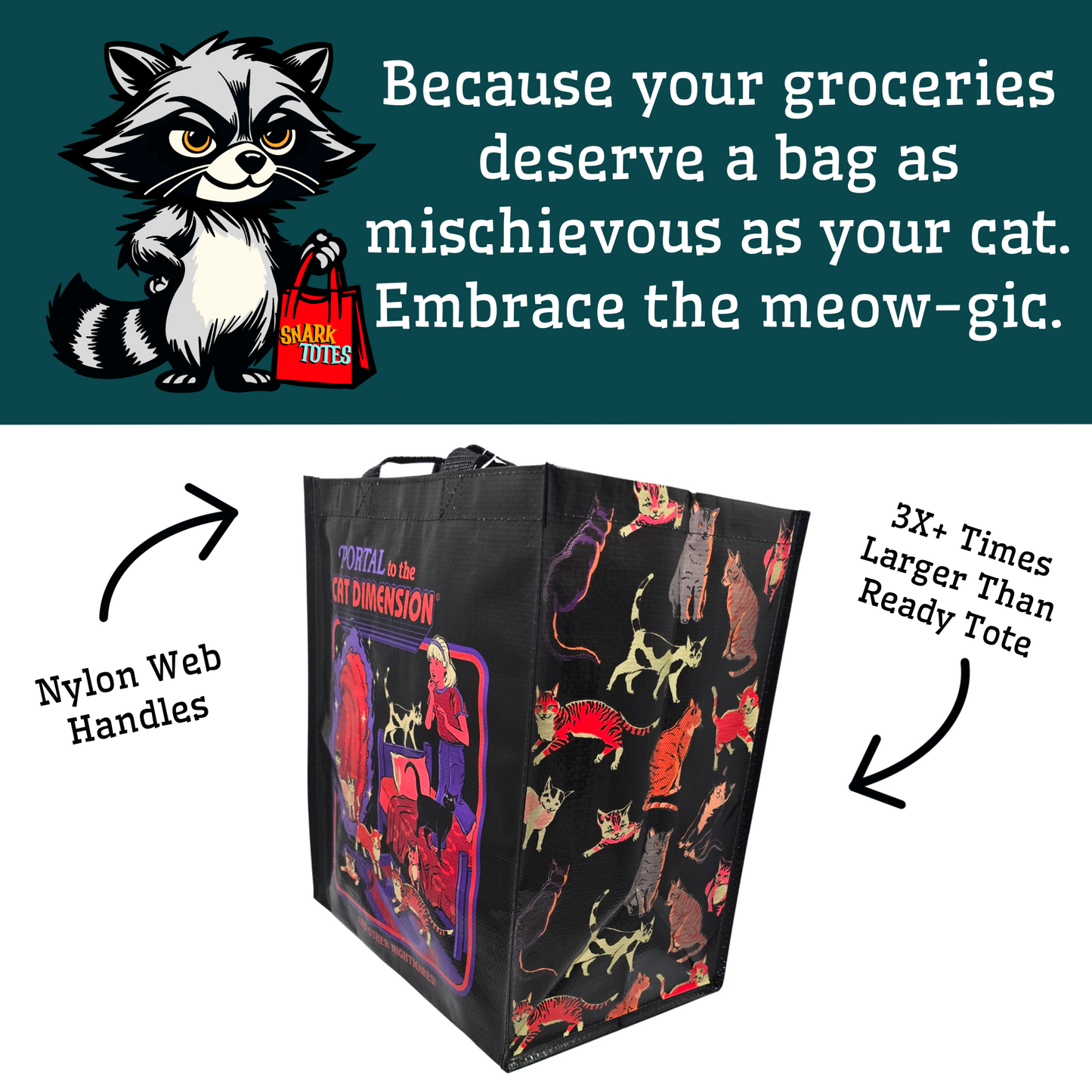 Purr-a-normal Grocery Tote
