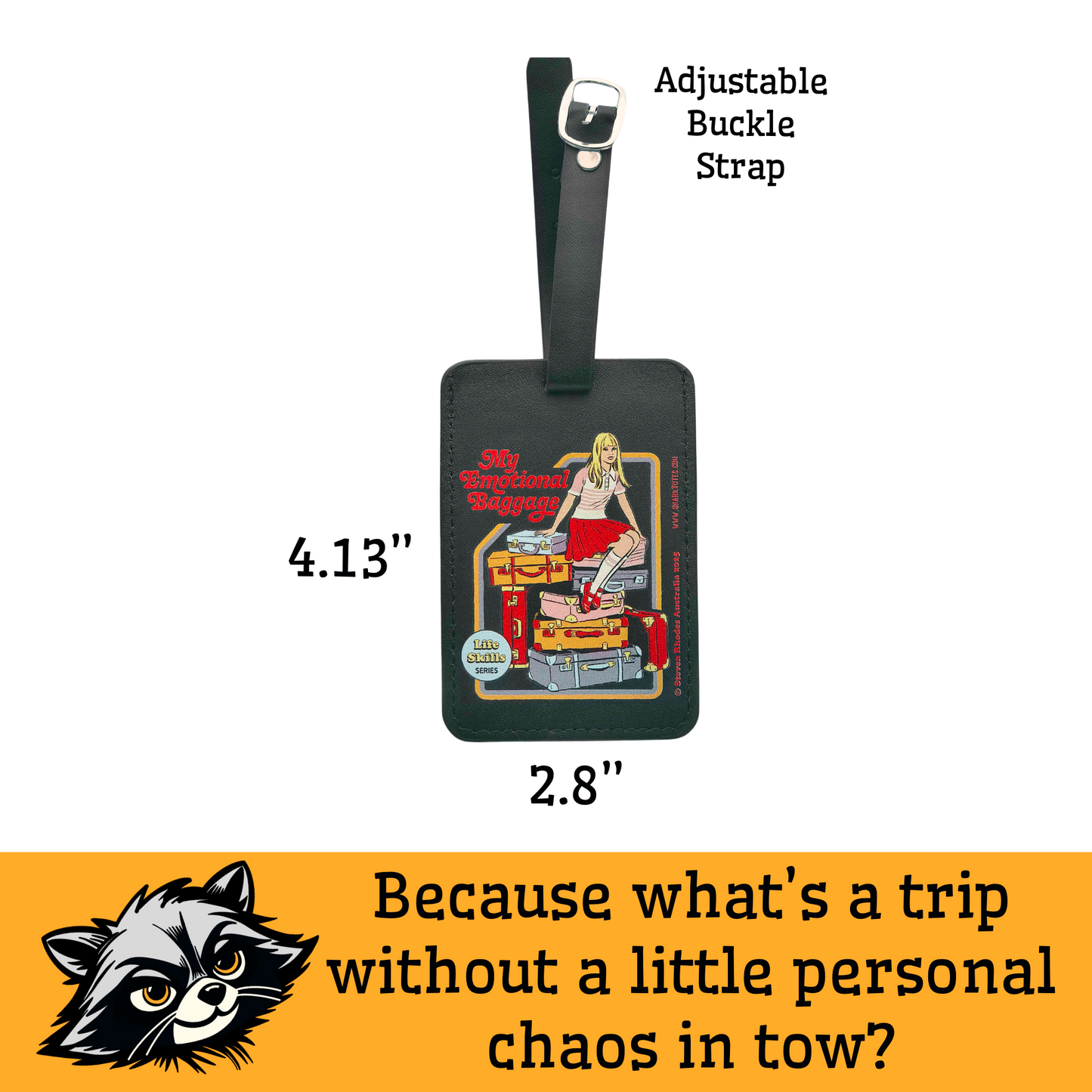 My Emotional Baggage Luggage Tag