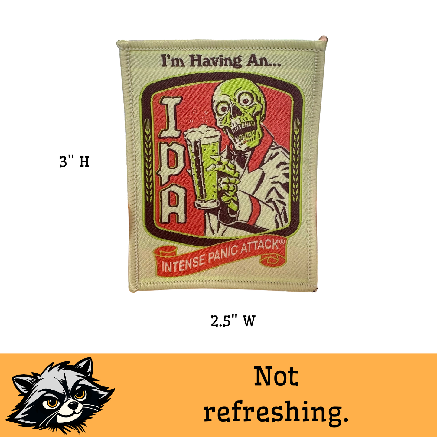 IPA (Intense Panic Attack) Iron-On Patch