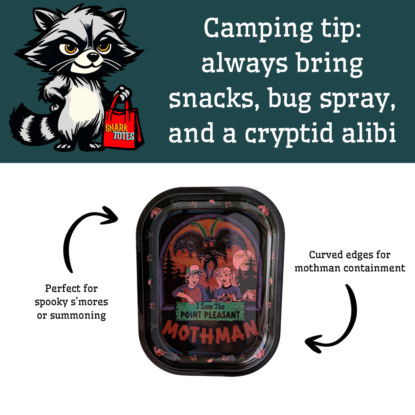 I Saw the Mothman Tin Tray