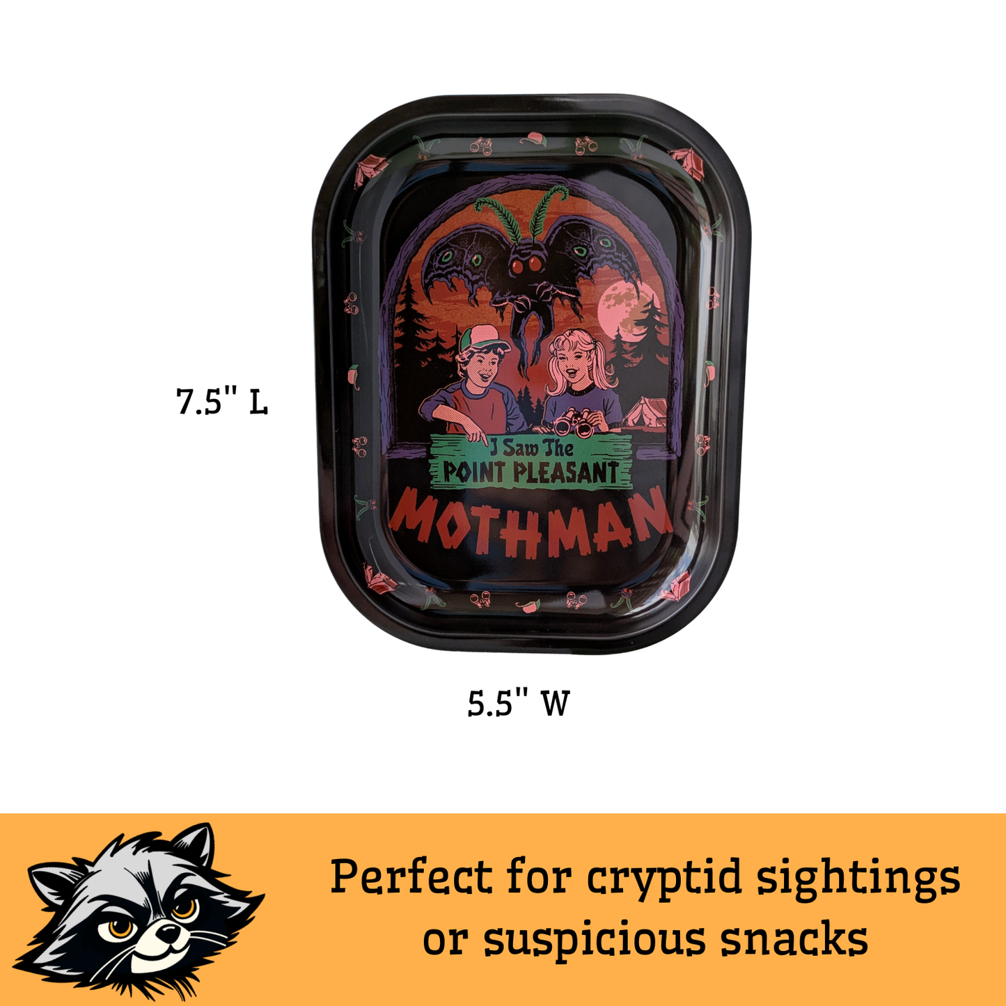 I Saw the Mothman Tin Tray
