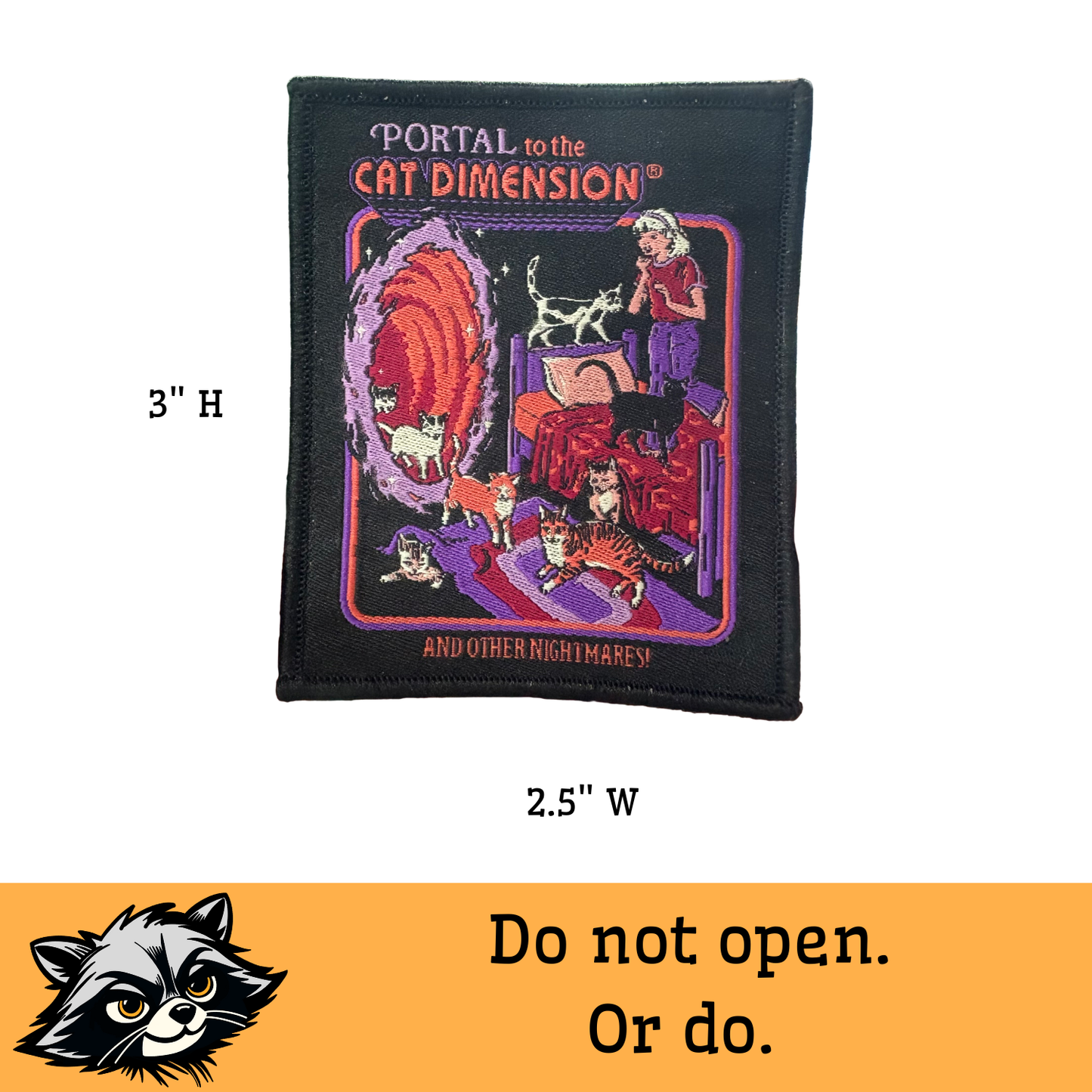Portal to the Cat Dimension Iron-on Patch