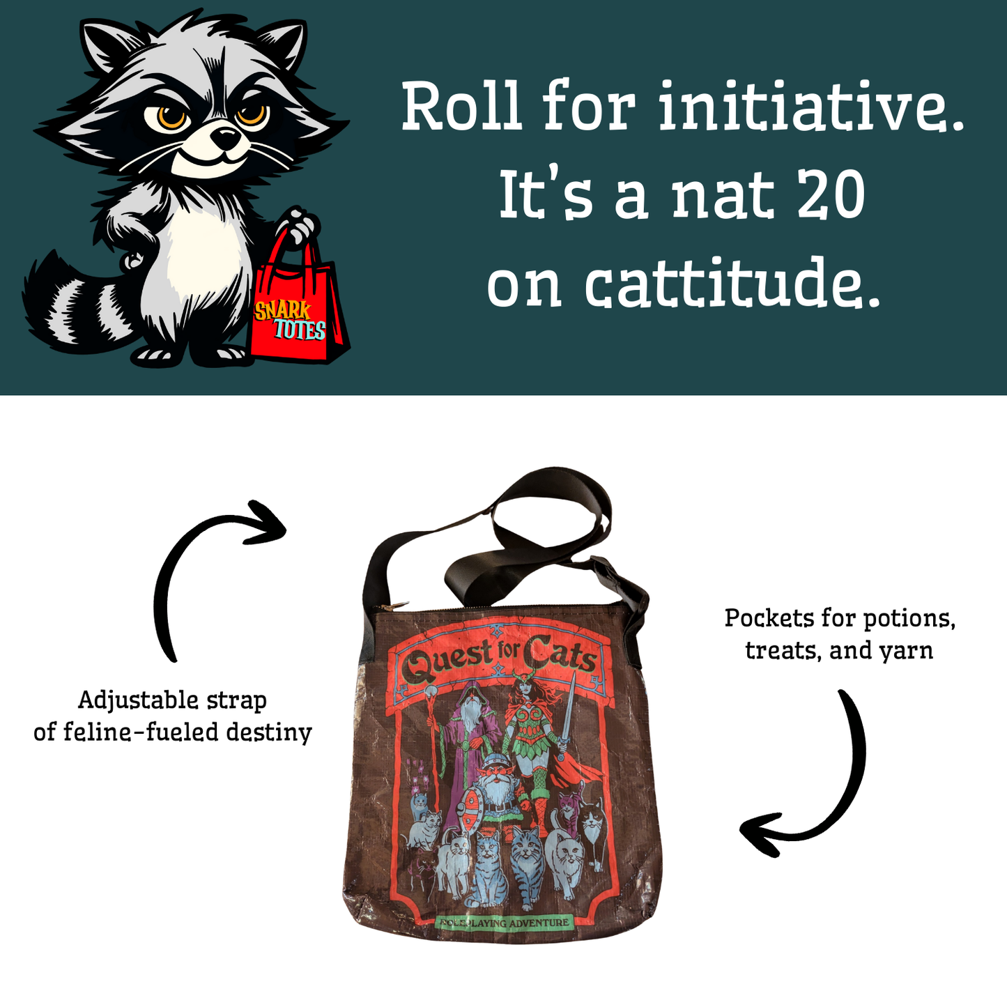 Quest For Cats Messenger Bag