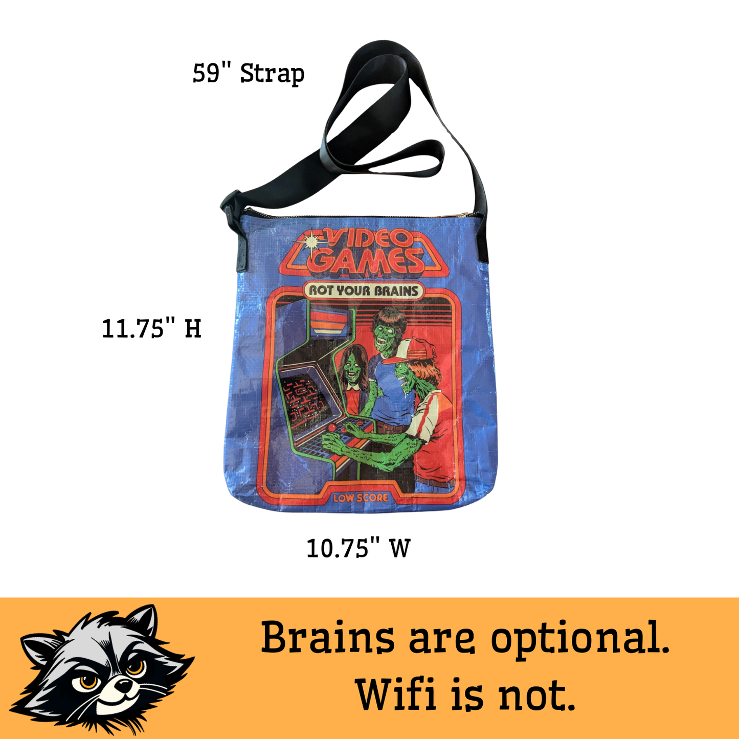 Video Games Rot Your Brains Messenger Bag