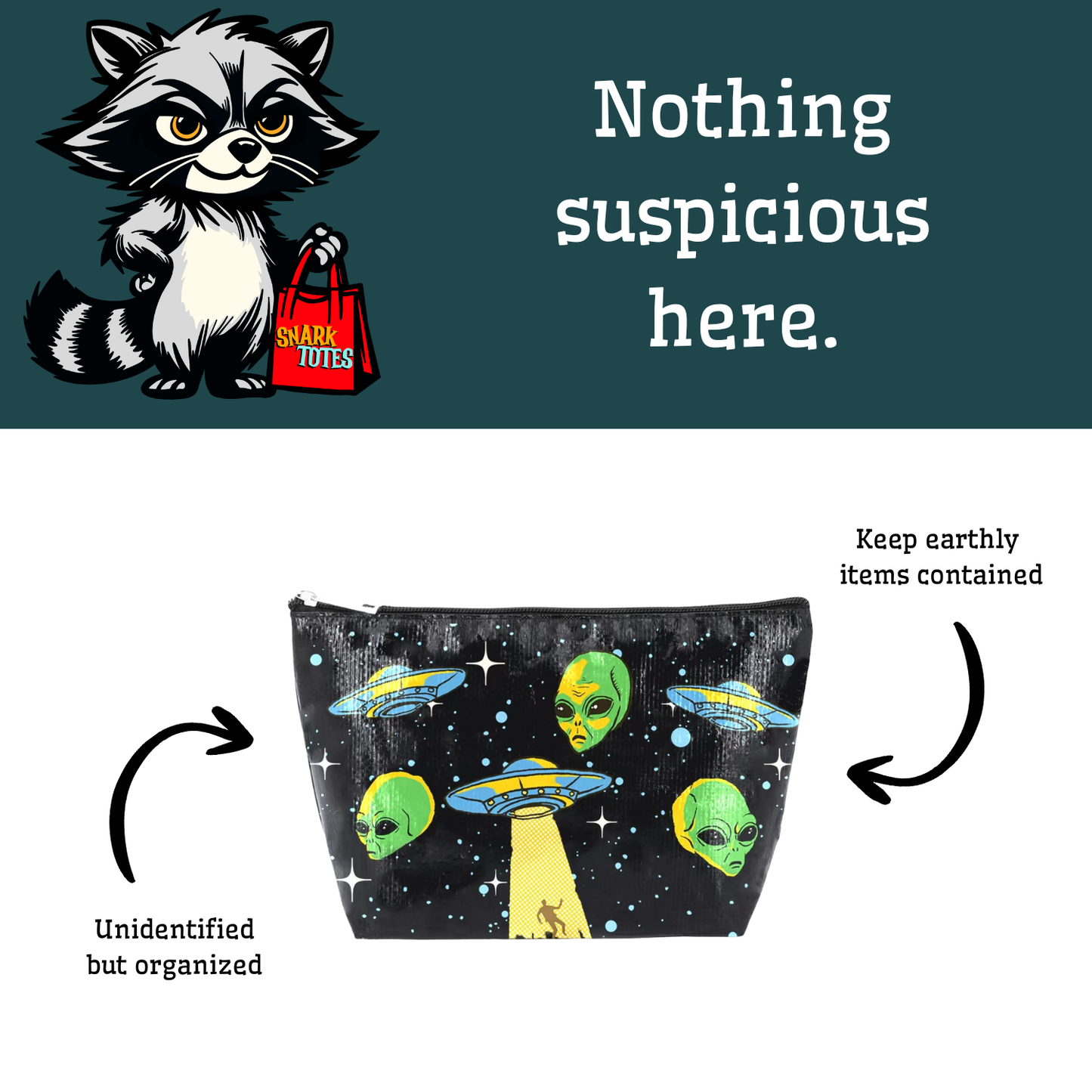 Aliens Zipper Pouch