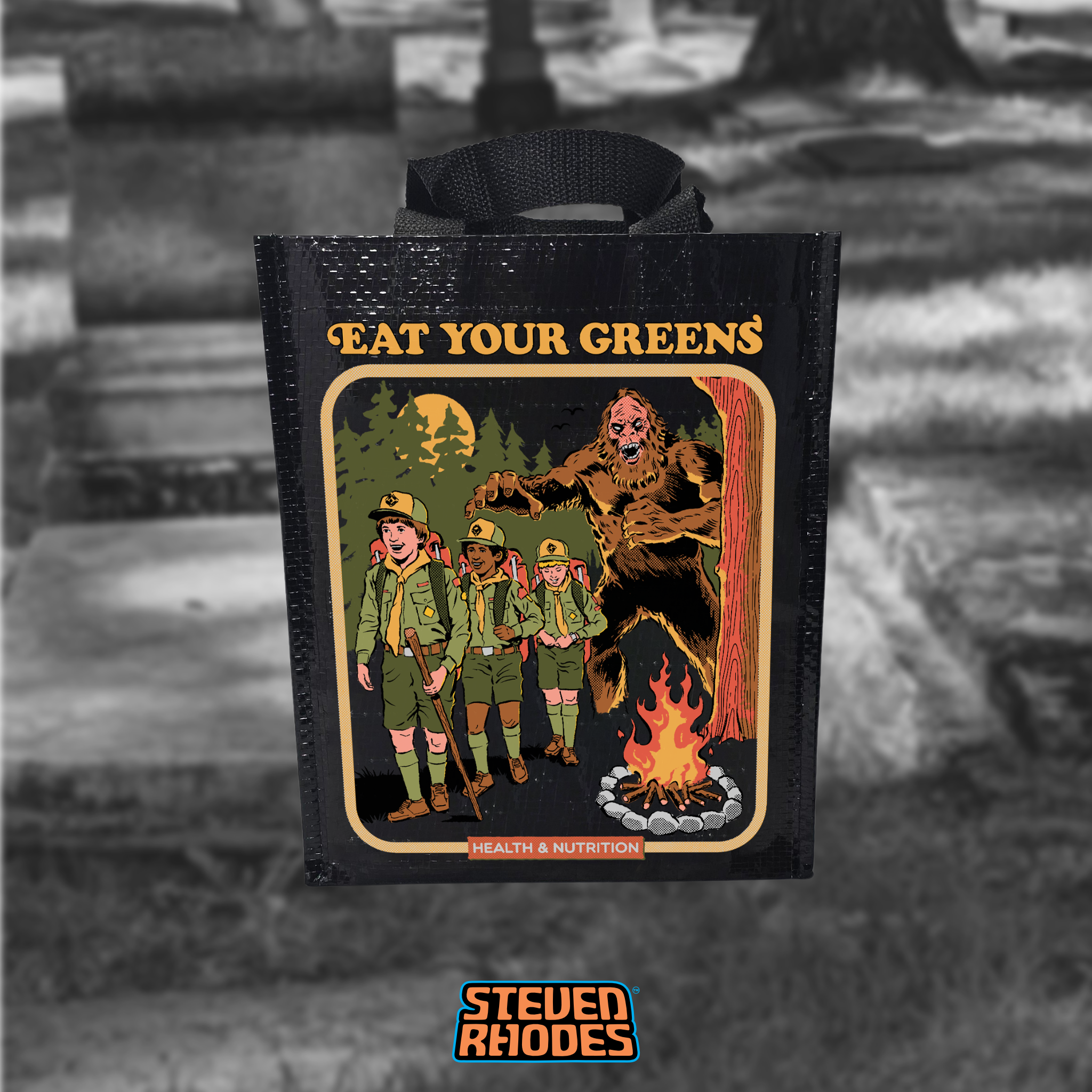 Cryptid Campout Ready Tote | Officially Licensed Steven Rhodes – Snark ...