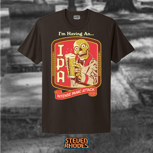 IPA (Intense Panic Attack) Dark Chocolate T-shirt