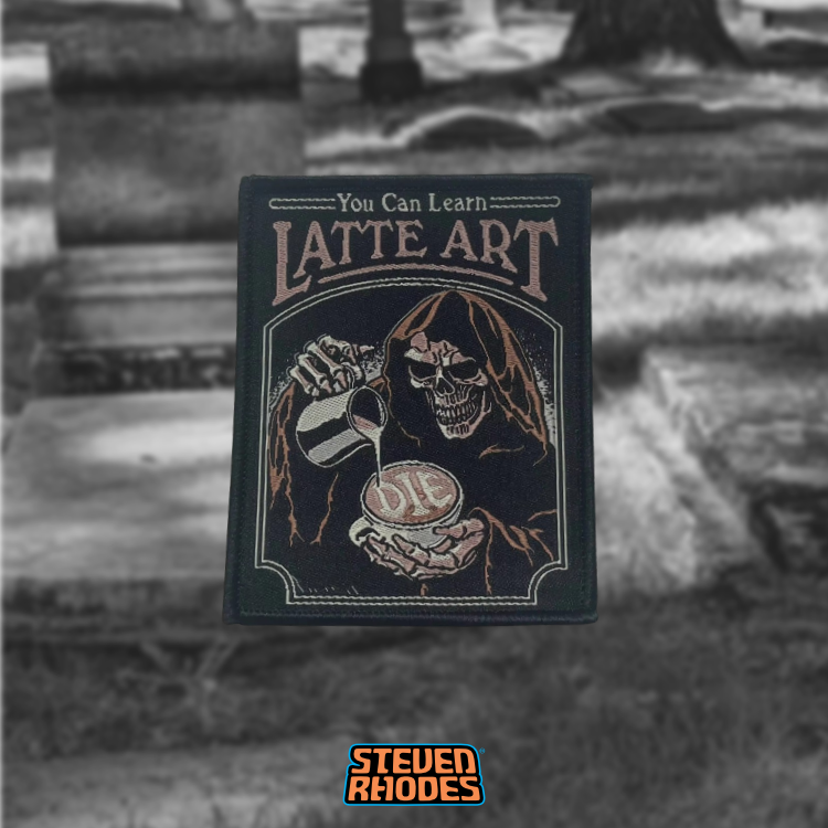 Latte Art Iron-on Patch