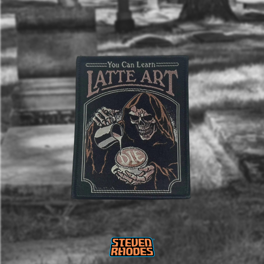 Latte Art Iron-on Patch