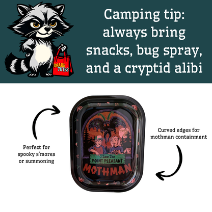 I Saw the Mothman Tin Tray