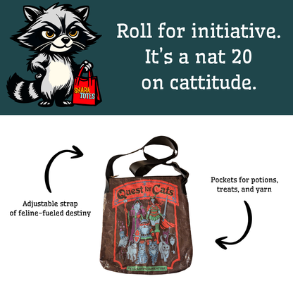 Quest For Cats Messenger Bag