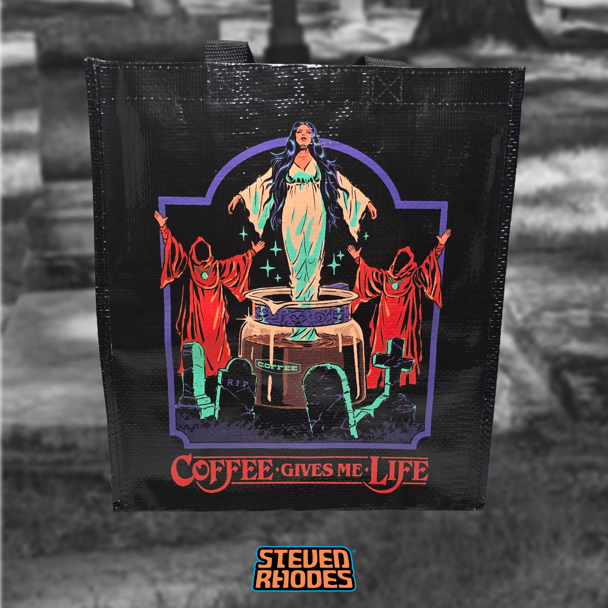 Coffee Gives Me Life Grocery Tote – Snark Totes Coffee Gives Me Life Grocery Tote – Snark Totes