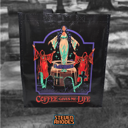 Coffee Gives Me Life Grocery Tote