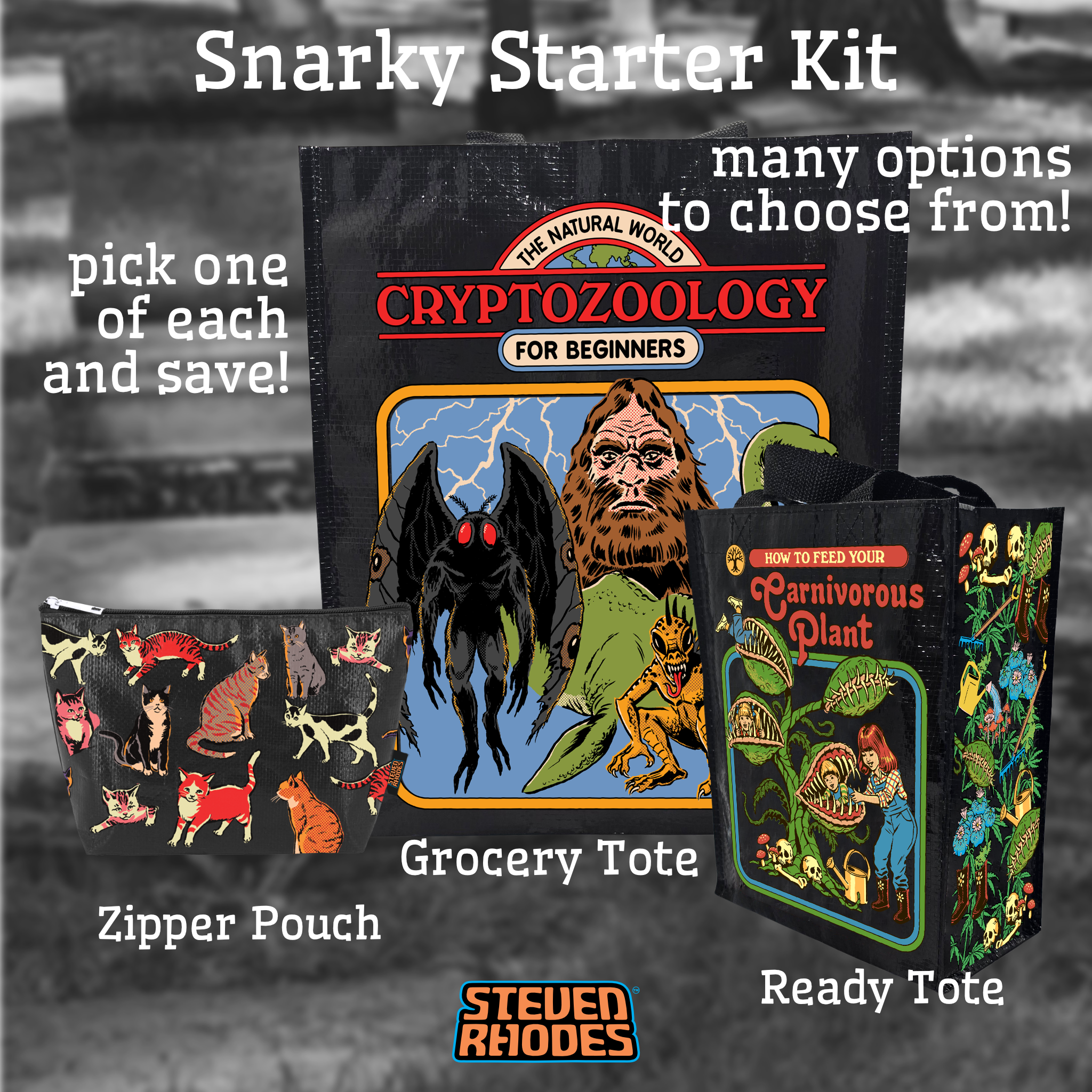 Snarky Starter Kit | Officially Licensed Steven Rhodes – Snark Totes